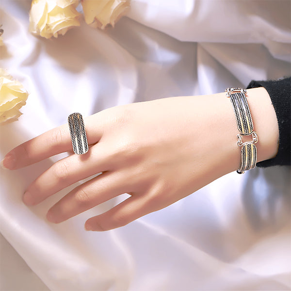 مجموعة زندايا البسيطة - مطلية بالفضة