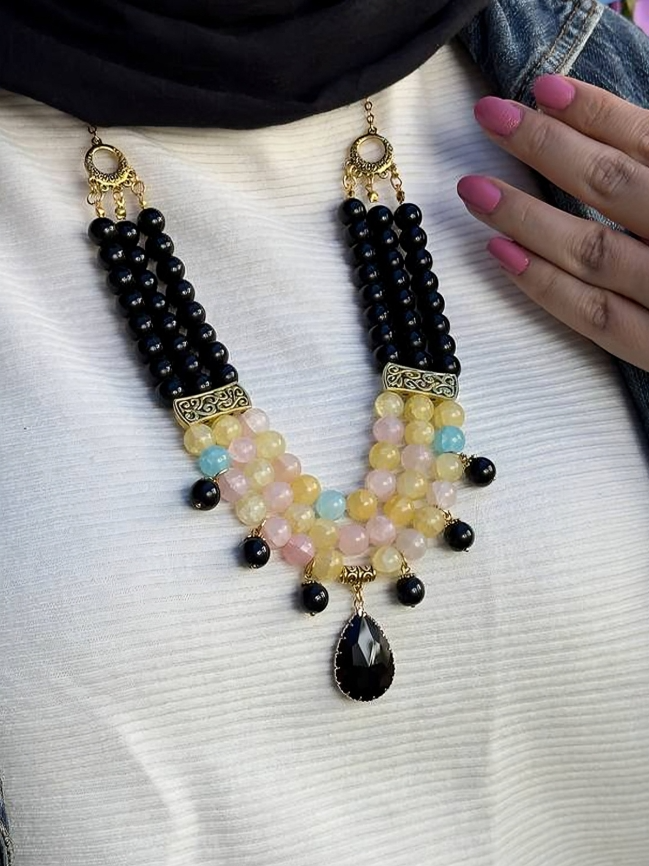 Susan Luxury Necklace - Agate Stones
