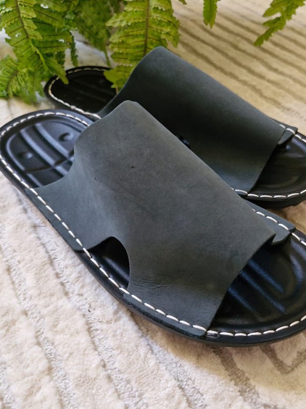 Yassien Slippers - Genuine Leather