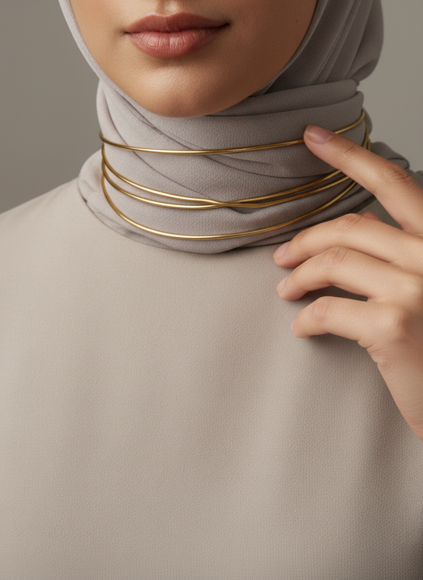 Choker Necklace - Pure Copper