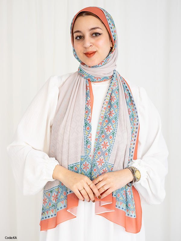 وشاح نادين - كريب شيفون