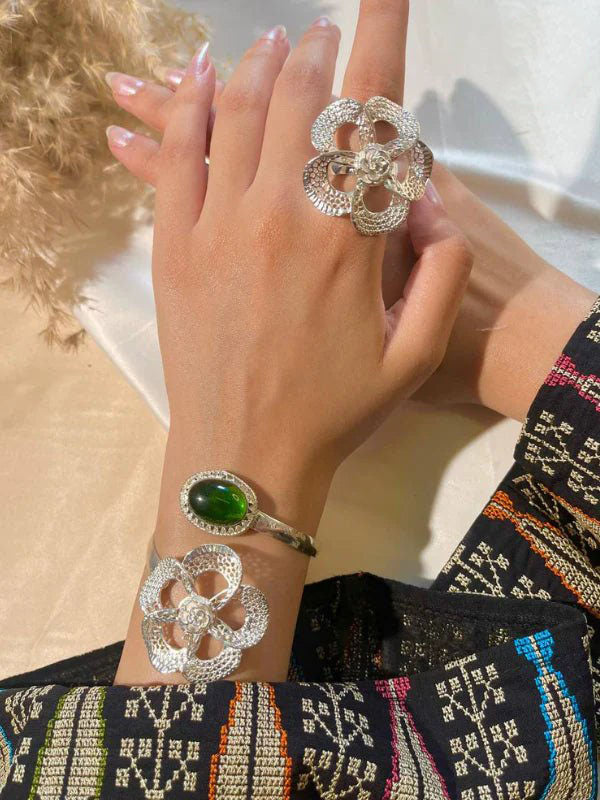 Petal Set - Silver Plated