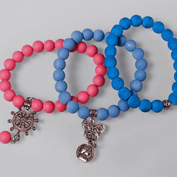 Mary Set - Marble And Agate Bracelets