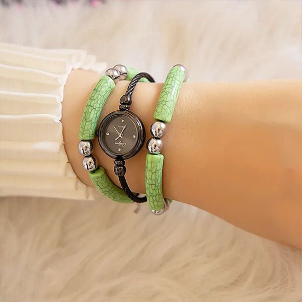 Anne Watch Set - Green Acrylic