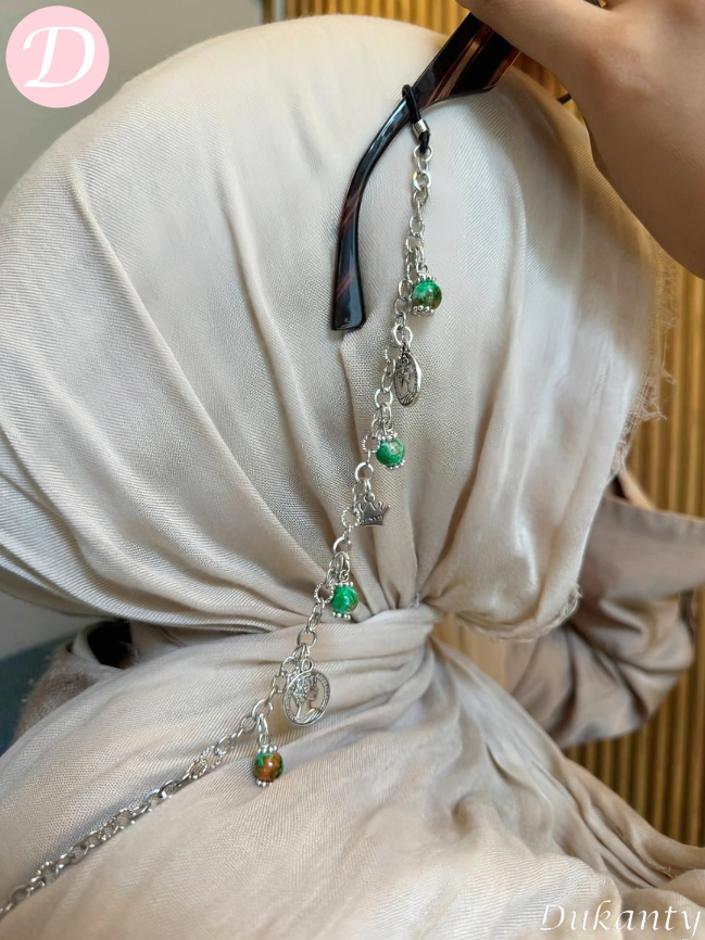 Reham Glasses Chain - Silver Plated
