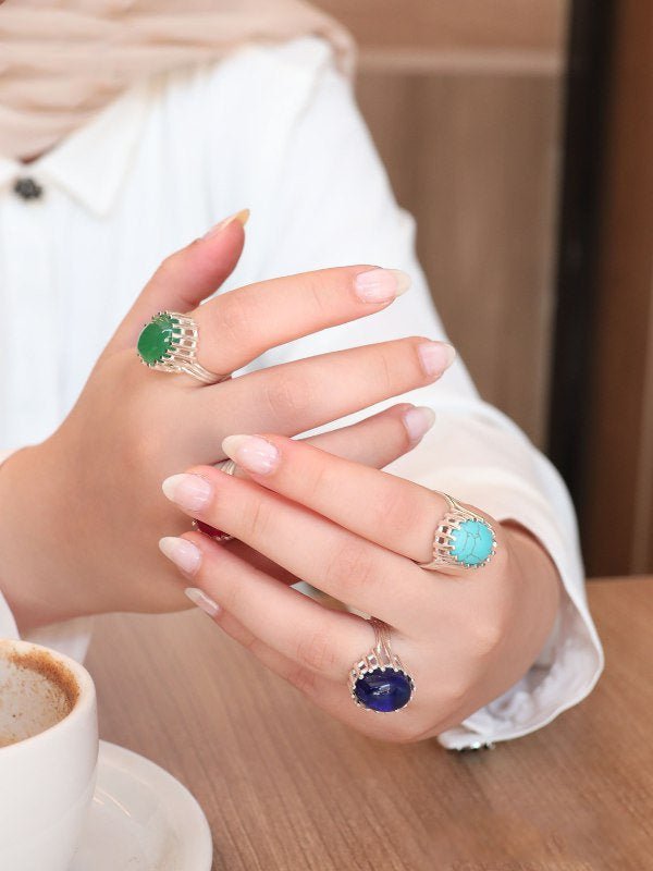 Tasneem Ring - Silver Plated