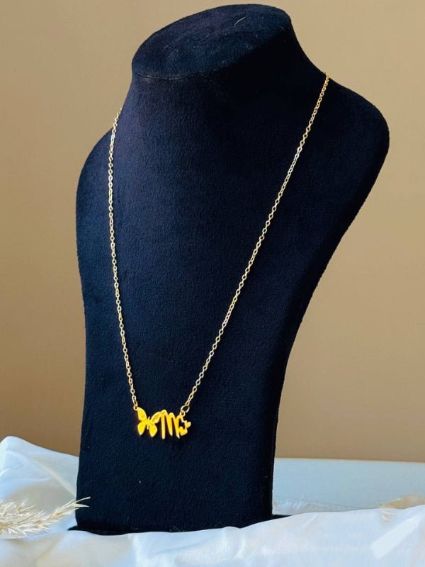 Simple Necklace - Silver And Gold Plated