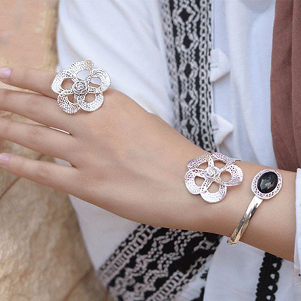 Petal Set - Silver Plated