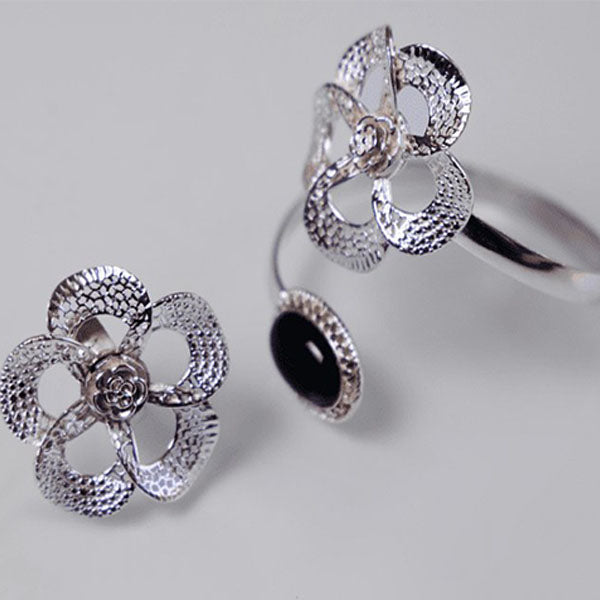Petal Set - Silver Plated