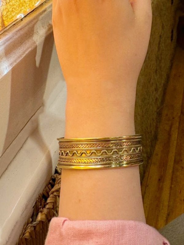 Hanaa Classy Bangle - Pure Copper