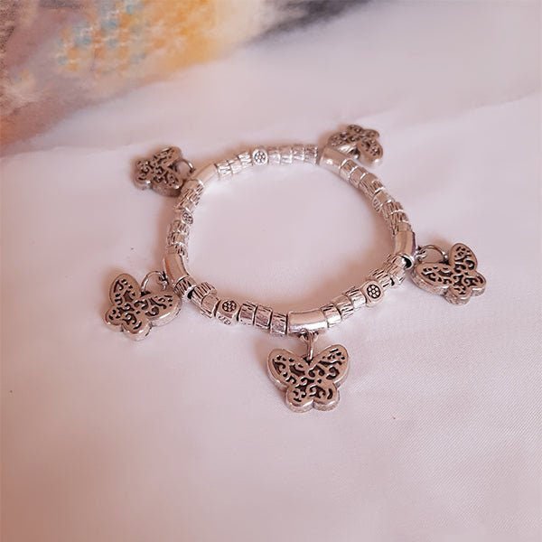 Little Butterfly Bracelet - Silver Metal
