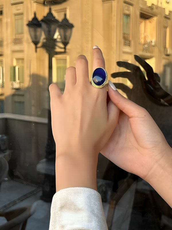 Mawada Simple Agate Ring