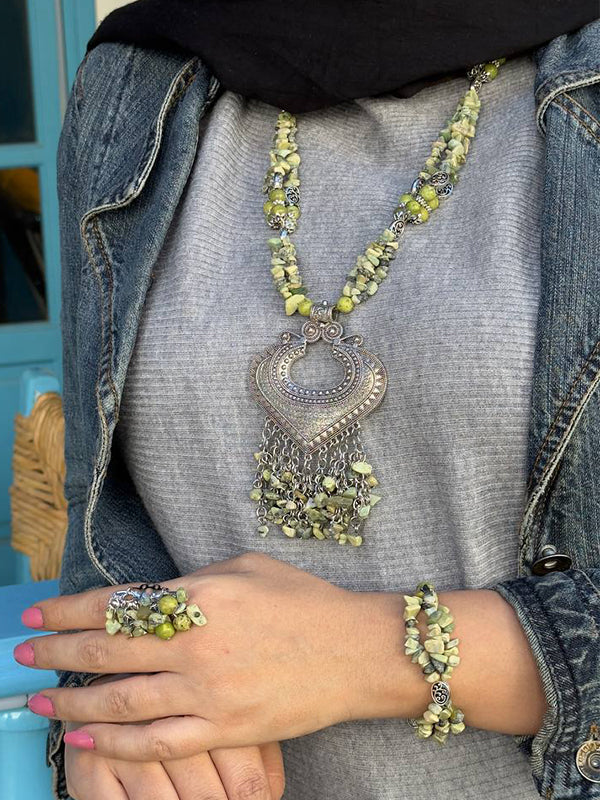 مجموعة أمل الرقيقة - أحجار العقيق المكسورة