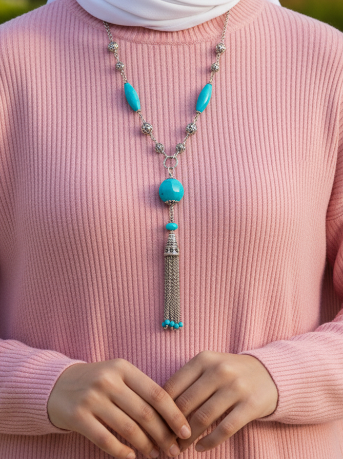 Mayaa Necklace - Agate Stones