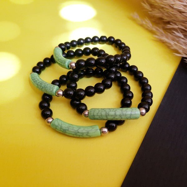 Yasmine Bracelets Set - Agate