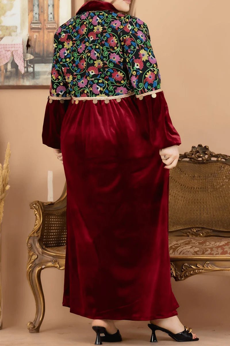 Tala Open Abaya - Velvet