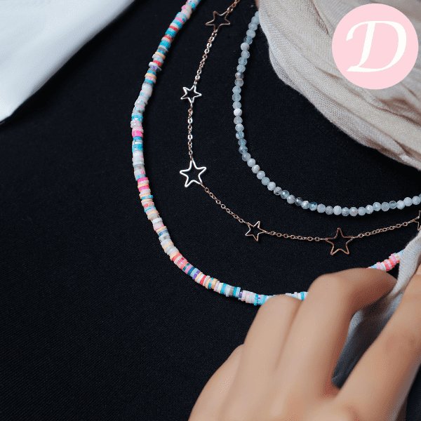 Stary Necklace Set - Crystal and Jamayka Stone