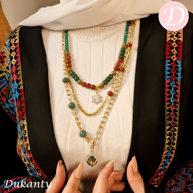 Gehan Necklace - Agate And Crystal Stone