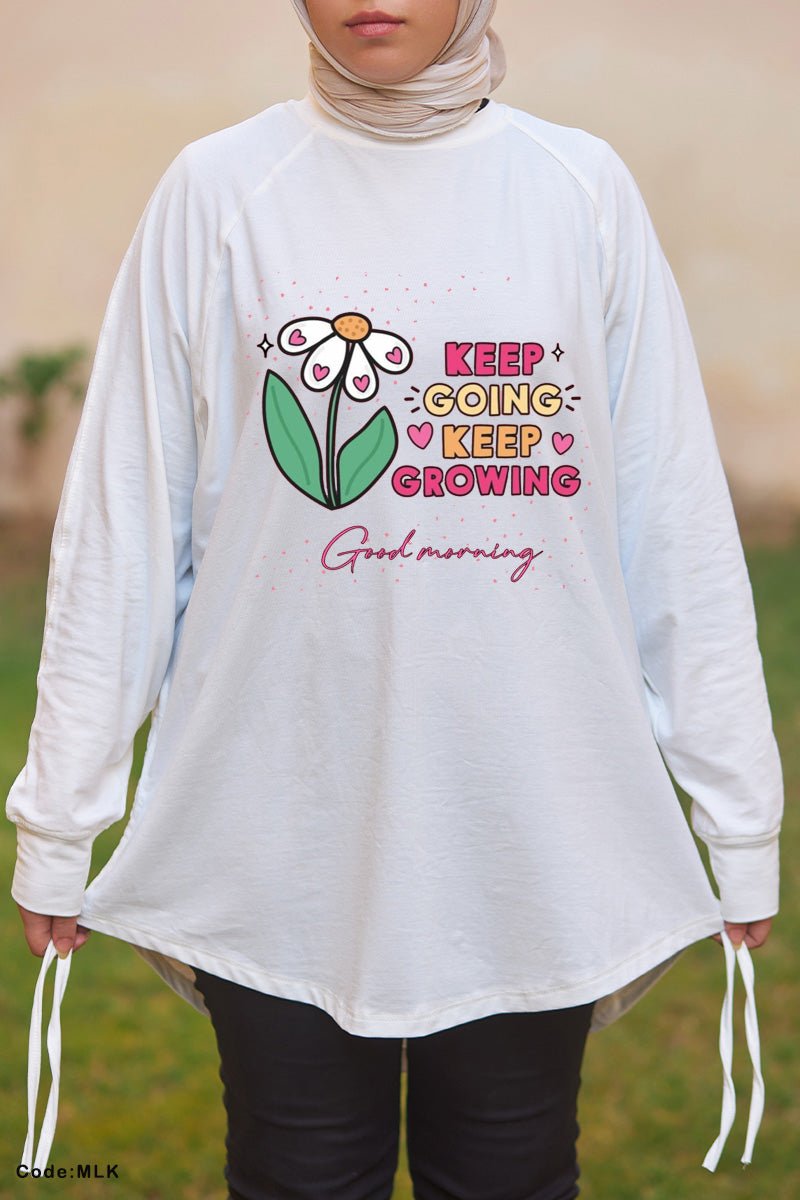 Flower Woman T-shirt - Cotton