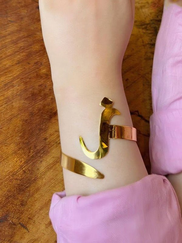 Letter Customized Bracelet - Gold Plated
