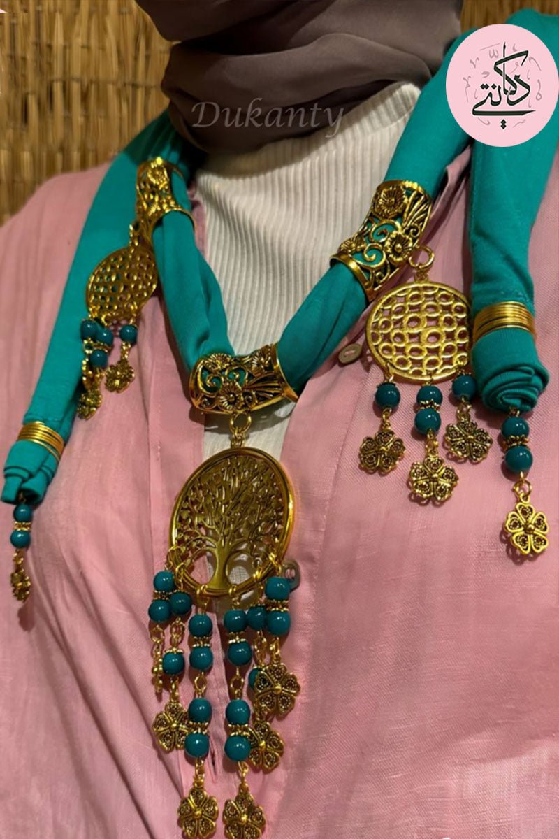 وشاح قلادة فيروزي