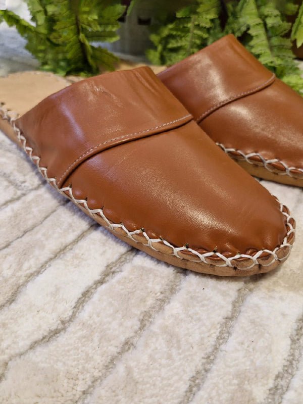 Nour Slippers - Genuine Leather