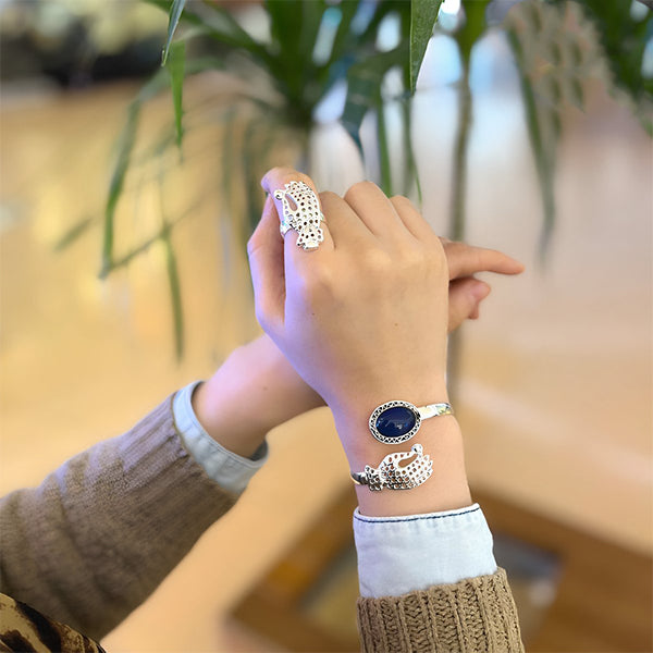 طقم هنادي - مطلي بالفضة