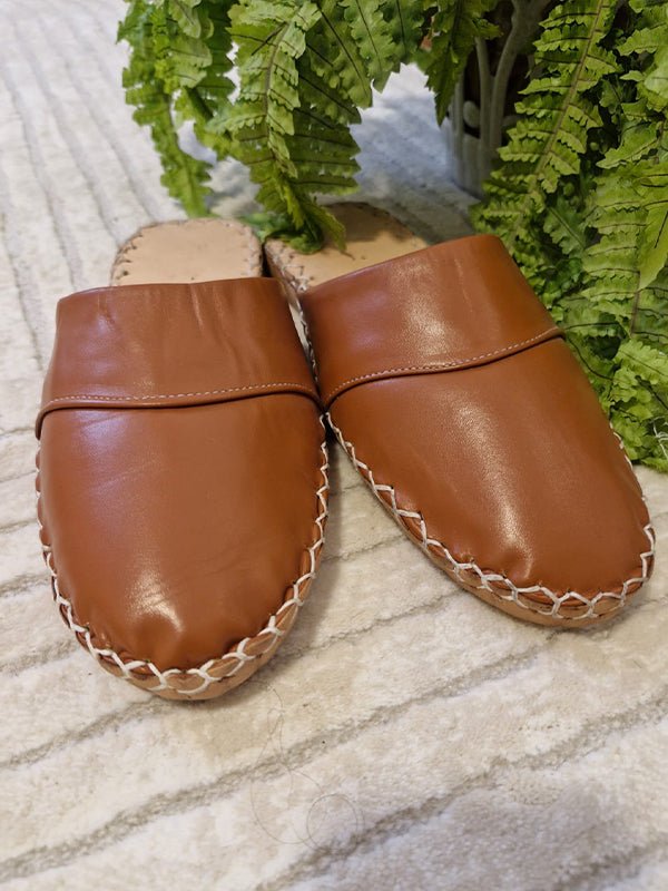 Nour Slippers - Genuine Leather