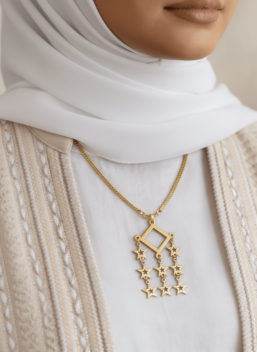 Hadeel Necklace - Gold Plated