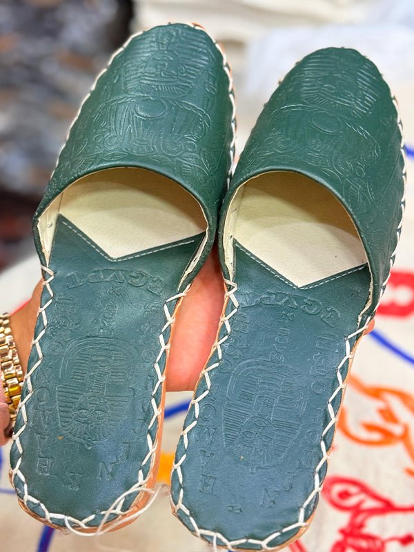 Arwa Slippers - Genuine Leather