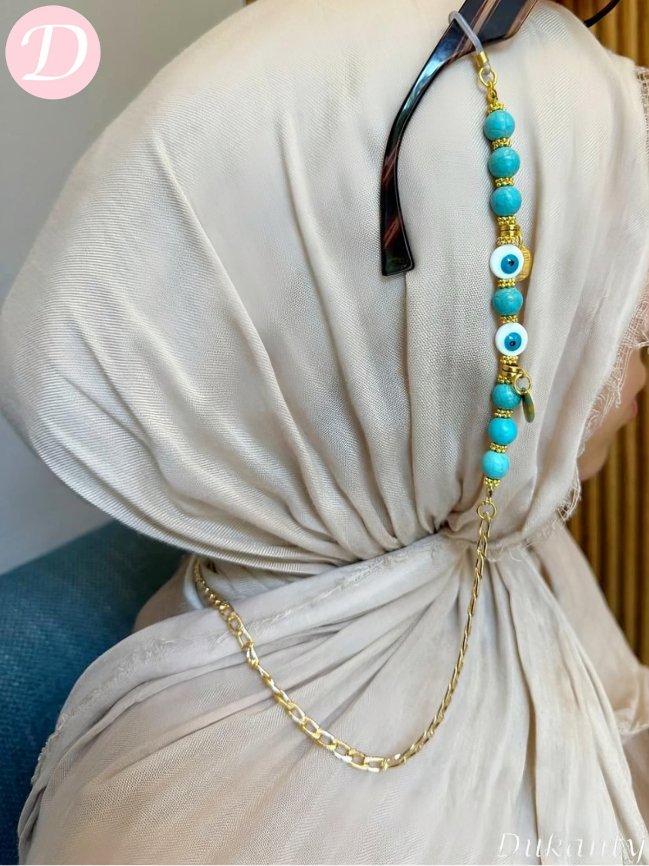 سلسلة نظارات أميرة - مطلية بالذهب