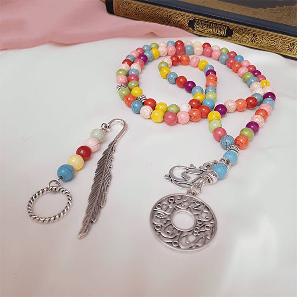 مسبحة قمر - فيروز وعقيق