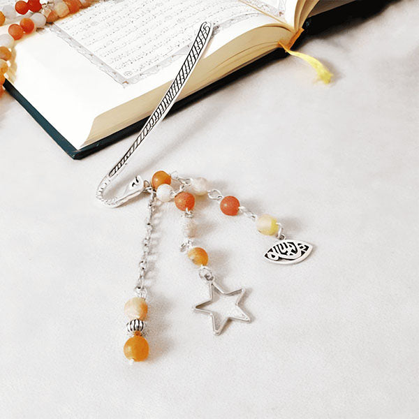 Star Rosary Agate - Silver Plated