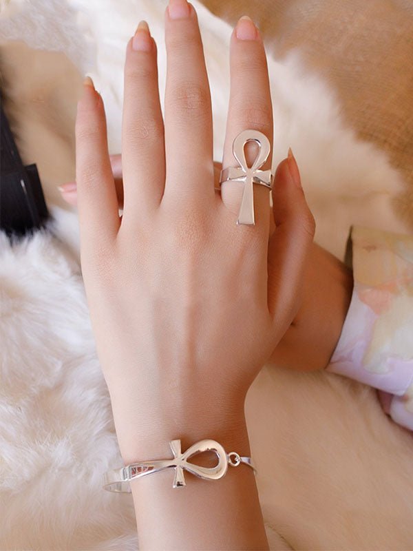 Ankh Key Set - Silver Plated