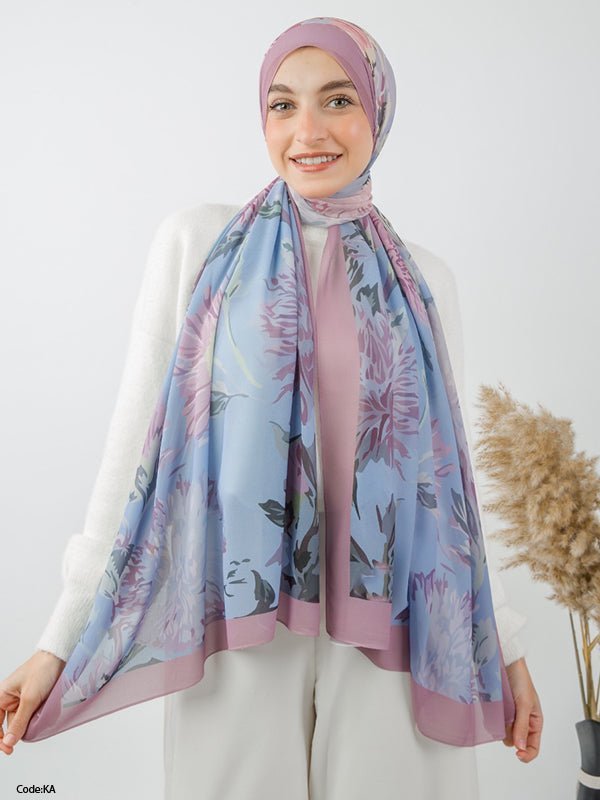 وشاح فرح - كريب شيفون