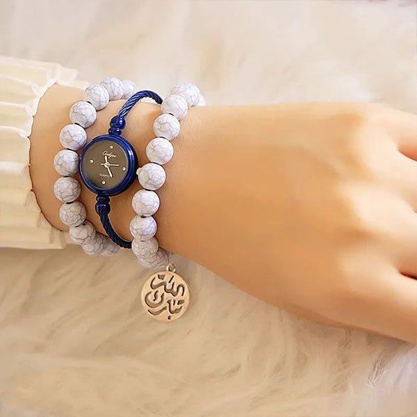 Bella Watch Set - White Agate