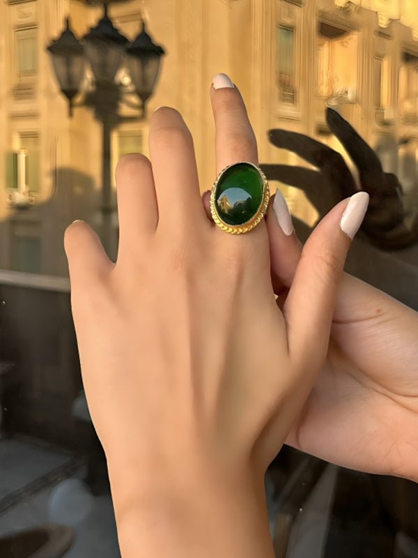 Mawada Simple Agate Ring