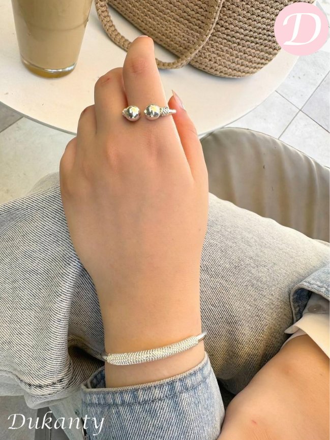 طقم نورهان - مطلي بالفضة