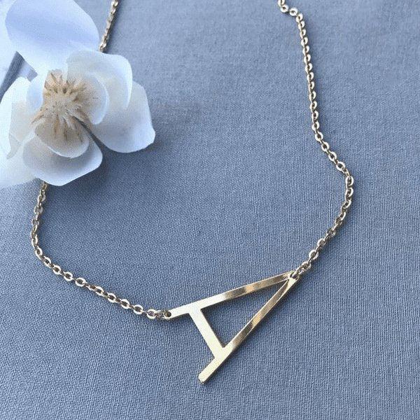 قلادة ساندي المخصصة - مطلية بالفضة