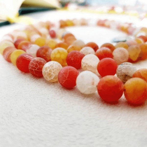 Star Rosary Agate - Silver Plated