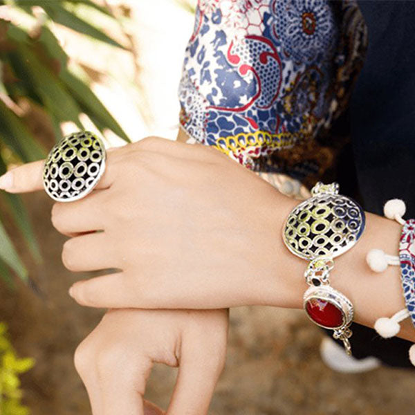 مجموعة النحلة الجميلة - مطلية بالفضة