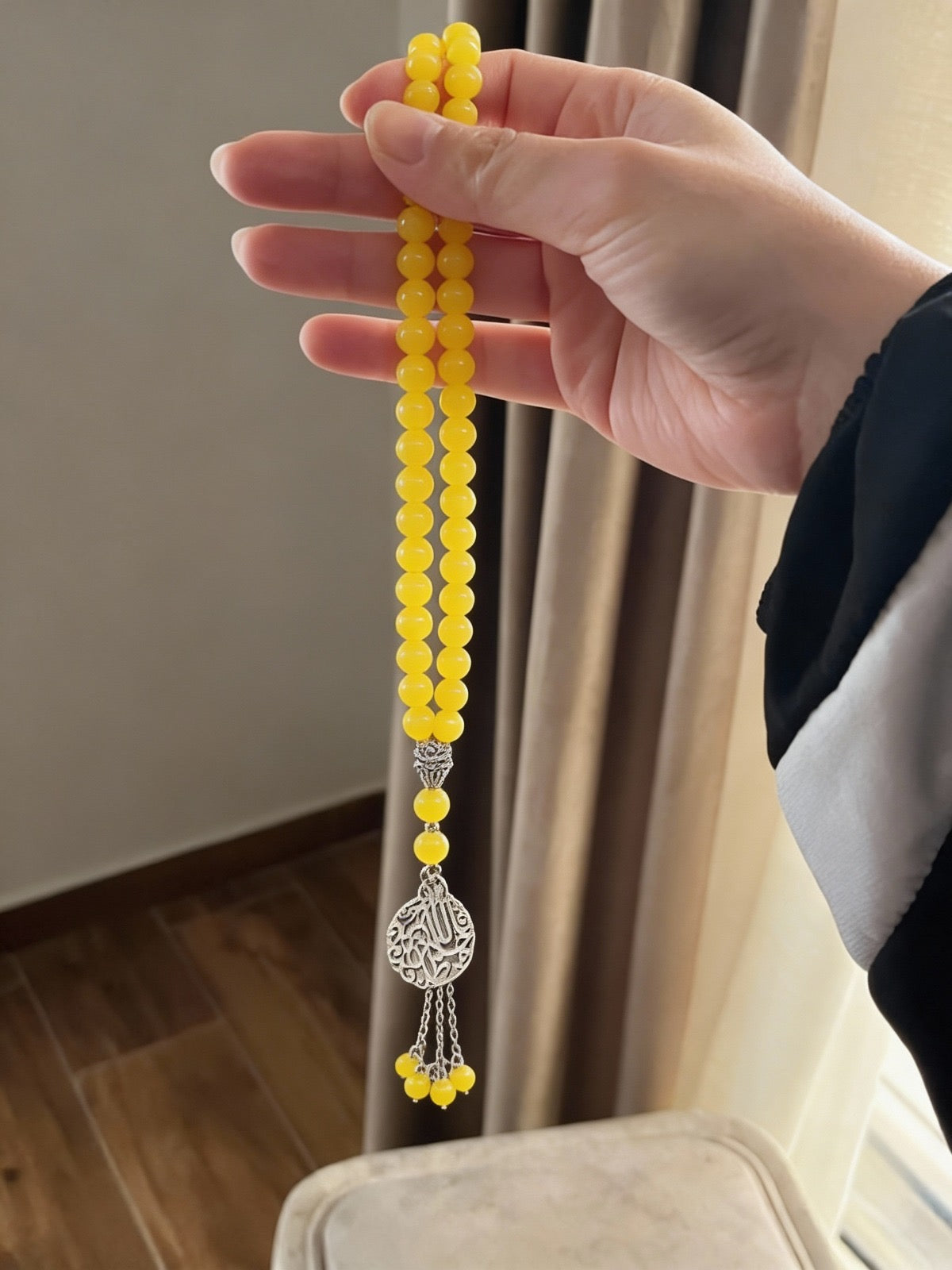 Yellow Rosary - Agate Stones