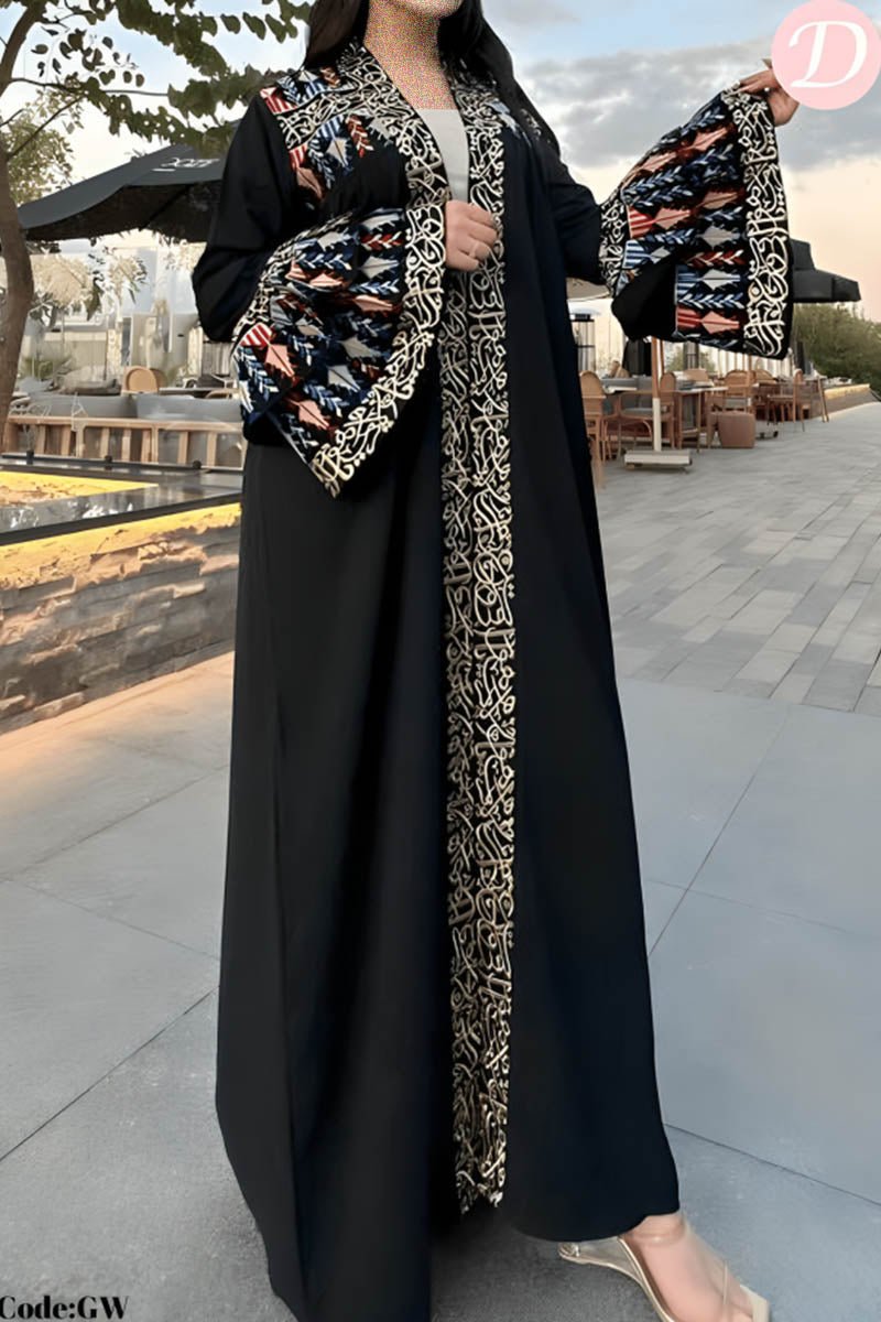 Leen Arabic Cardigan - Crepe
