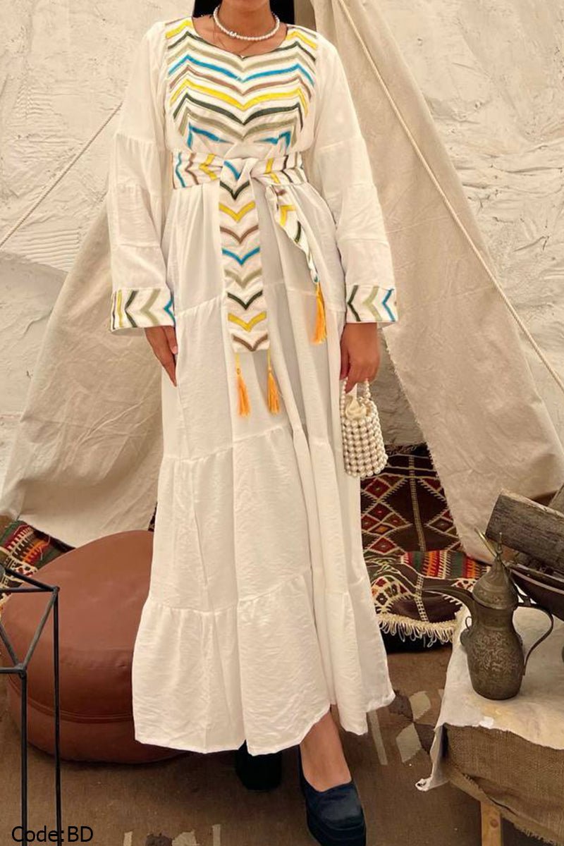 Jasmine Jalabiya - Linen