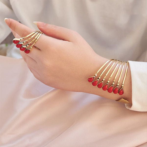 Amar Set - Copper and Agate
