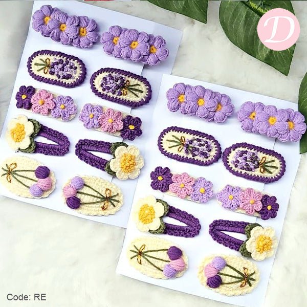 Lavenders Crochet Hair Bows