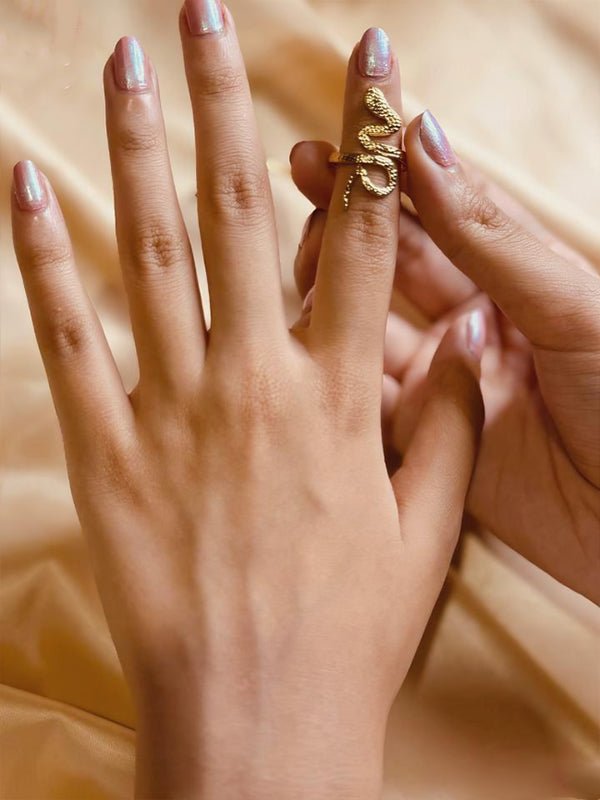 خاتم ثعبان خشن - فولاذ مقاوم للصدأ