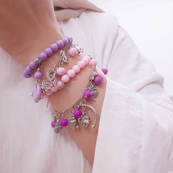 Dalia Pink And Purple Bracelets