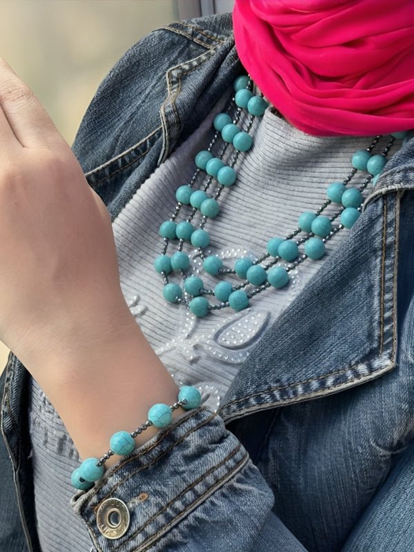 مجموعة لاما الأنيقة - أحجار الفيروز