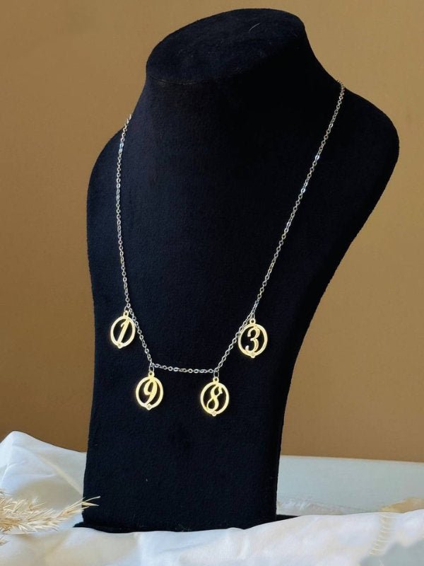 Customize Your Special Date Necklace - Silver Plated